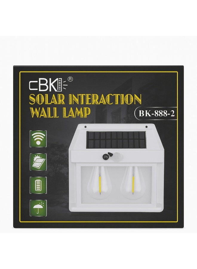 مصباح حائط تفاعلي يعمل بالطاقة الشمسية من CBK – طراز BK-888-2 - Image 3